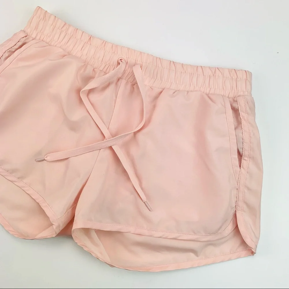 ZYIA Active Bomber Brief Lined Drawstring Shorts Blush_3